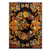 Marquetry box, English, c.1670 cards