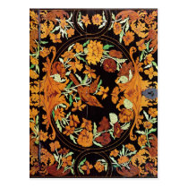 Marquetry box, English, c.1670 postcards