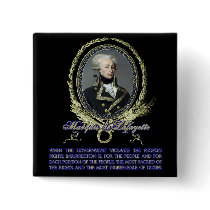 Marquis de Lafayette Quote on Insurrection Buttons