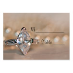 Marquise Diamond Ring Wedding Place Card Business Card Templates