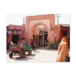 marrakesh medina door post card
