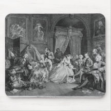 Marriage a la Mode, Plate IV, The Toilette, 1745 Mousepads