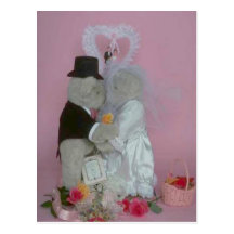 Marriage bears postcards
