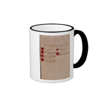 Marriage certificate of Wolfgang,Mozart and Weber Coffee Mug