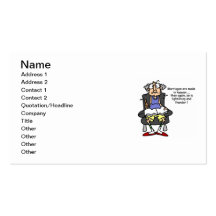 Marriage, Lightning, Thunder Humour Business Card