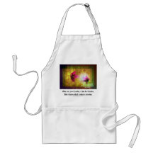 marriage of Titania; Salmon berry floral duet Apron