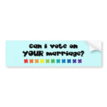 Marriage Vote Bumper Sticker