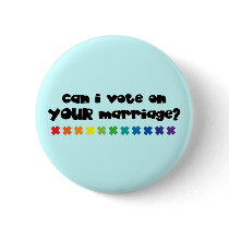 Marriage Vote Pinback Buttons