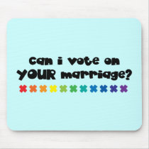 Marriage Vote Mouse Pads