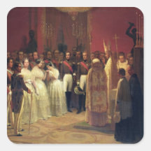 Marriages of Queen Isabella II Square Sticker