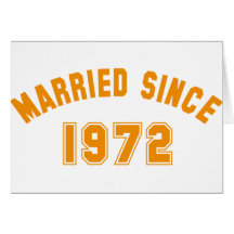 married 1972 grußkarte
