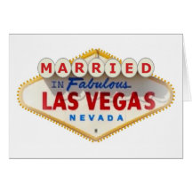 MARRIED IN FABULOUS LAS VEGAS CARD