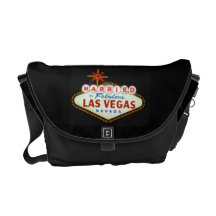 Married in Fabulous LAS VEGAS Courier Bag