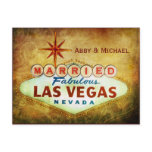 Married in Fabulous LAS VEGAS Post Card