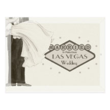 Married In Fabulous Las Vegas Postcard