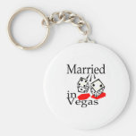 Married in Las Vegas Key Chains