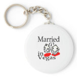 Married in Las Vegas Key Chains