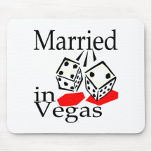 Married in Las Vegas Mouse Pads