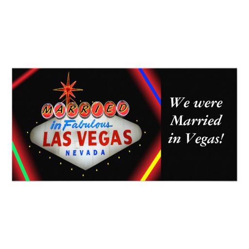 Married in Las Vegas Photo Card