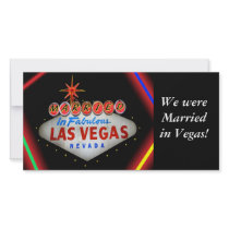 Married in Las Vegas Photo Card