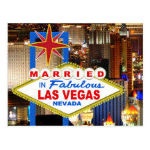 Married In LAS VEGAS Post Card