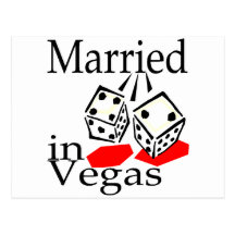 Married in Las Vegas Post Cards