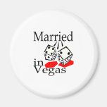 Married in Las Vegas Refrigerator Magnets