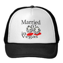 Married in Las Vegas Trucker Hats