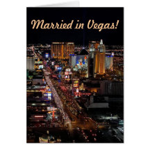 Married in Vegas! Announcement Cards