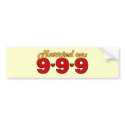 Married on 9-9-9 (9 September 2009) bumper stickers