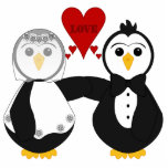 Married Penguins Thinking Love