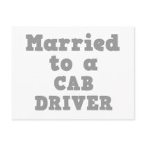 MARRIED TO A CAB DRIVER POST CARDS