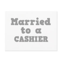 MARRIED TO A CASHIER POSTCARDS