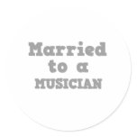 MARRIED TO A MUSICIAN stickers