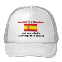Married to a Spaniard Trucker Hats
