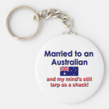 Married to an Australian Key Chain