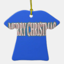 Marry Christmas Etnic Blue Christmas Tree Ornament