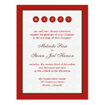 Marry Invitation Post Card