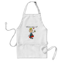 Marry Me Wedding Proposal Tshirts and Gifts Aprons