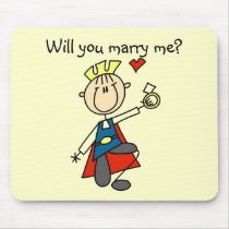 Marry Me Wedding Proposal Tshirts and Gifts Usepads