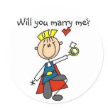 Marry Me Wedding Proposal Tshirts and Gifts stickers