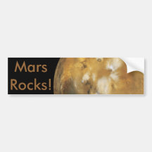 Mars!  A beautiful image from space.  NASA Bumper Sticker