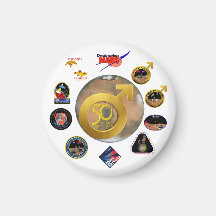 Mars Composite Logo Refrigerator Magnets
