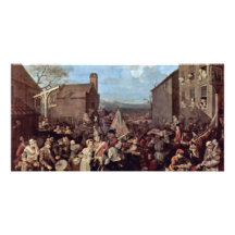 Mars des gardes à Finchley par Hogarth Photocarte