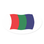 Mars Flag Sticker