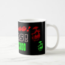 MARS, RED SUN, GREEN PEOPLE, O, O MUG