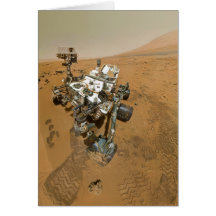 Mars Rover Curiosity at Rocknest Greeting Card