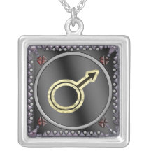 mars sigil personalized necklace