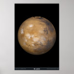 Mars With Cloud Cover Poster