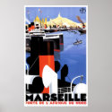 Marseille Porte De L' Afrique Vintage Ship Ad posters